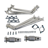 BBK 10-11 Camaro V6 Long Tube Exhaust Headers With Converters - 1-5/8 Chrome - 4041