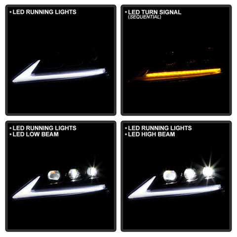 Spyder Apex 11-13 Lexus IS 250/350 Factory Xenon/HID Model Only High-Power LED Module Headlights - 5088826