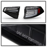 Spyder 08-14 Subara Impreza WRX Hatchback LED Tail Lights Seq Signal Black ALT-YD-SI085D-SEQ-BK - 5086730