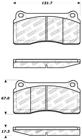 StopTech Performance 88-92 Ferrari F40 / 94-97 F50 Front & Rear Brake Pads - 309.08100