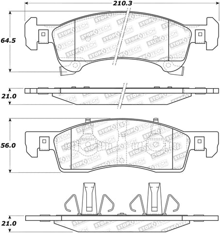 StopTech Street Brake Pads - 308.09340