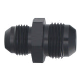 DeatschWerks 10AN Male Flare to 8AN Male Flare Reducer Straight - Anodized Matte Black - 6-02-0206-B