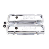 Edelbrock Valve Cover Signature Series Pontiac 1962-1979 301-455 CI V8 Low Chrome - 4456