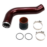 Wehrli 17-19 Chevrolet 6.6L L5P Duramax Passenger Side 3.5in Intercooler Pipe - Gun Metal - WCF100530-GM