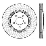 StopTech Power Slot 94-04 Ford Mustang Front Right Slotted Rotor - 126.61045SR