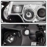 Spyder Toyota Tacoma 12-16 Projector Headlights Light Bar DRL Chrome PRO-YD-TT12-LBDRL-C - 5081704