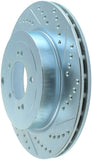 StopTech Select Sport 08-11 Mitsubishi Evo X Slotted and Drilled Left Rear Rotor - 227.46075L