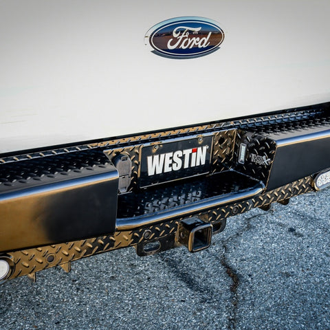 Westin 17-21 Ford F-250/350 HDX Bandit Rear Bumper - Black - 58-341125