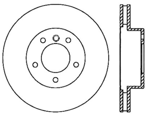 StopTech Drilled Sport Brake Rotor - 128.34070L