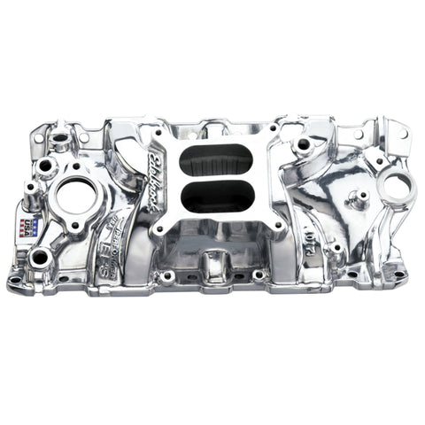 Edelbrock SBC Performer Eps Polished Manifold - 27011