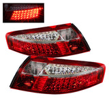 Xtune Porsche 911 996 ( Non 4S. Turbo. GT3 ) 99-04 LED Tail Lights Red Clear ALT-ON-P99699-LED-RC - 5013132