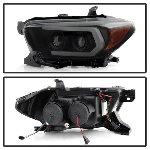 Spyder Toyota Tacoma 16-18 (SR5 Model Only) Projector Headlights Black Smoke PRO-YD-TT16-LB-BSM - 5087546