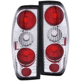 ANZO 1998-2004 Nissan Frontier Taillights Chrome - 211114