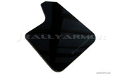 Rally Armor Universal Fit (No Hardware) Black UR Mud Flap w/ Blue Logo - MF12-UR-BLK/BL