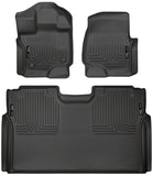 Husky Liners 15-23 Ford F-150 SuperCrew Weatherbeater Black Front & 2nd Seat Floor Liners - 94041