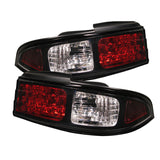 Spyder Nissan 240SX 95-98 LED Tail Lights Black ALT-YD-N240SX95-LED-BK - 5006622