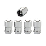 McGard Wheel Lock Nut Set - 4pk. (Cone Seat) 1/2-20 RH-LH / 13/16 Hex / 1.46in. Length - Chrome - 24131