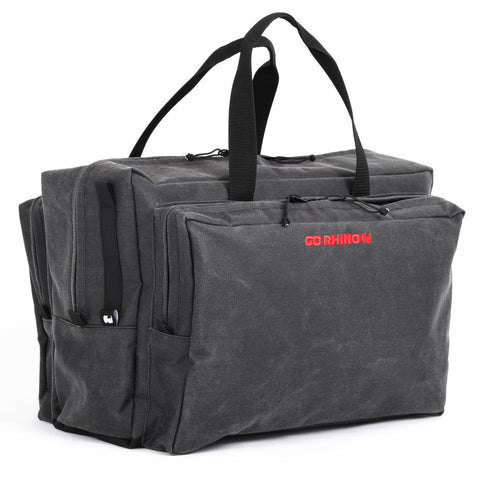 Go Rhino XVenture Gear Bag - Large (13x14x22in. Closed) 12oz Waxed Canvas - Black - XG1080-01