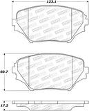 StopTech Street Select Brake Pads - 305.08620