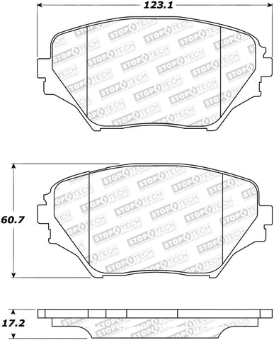 StopTech Street Select Brake Pads - 305.08620