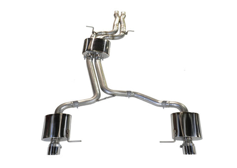AWE Tuning Audi 8R Q5 3.0T Touring Edition Exhaust Dual Outlet Chrome Silver Tips - 3015-32050