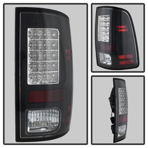 Spyder Dodge Ram 1500 13-14/Ram 2500 13-14 LED Tail Lights LED Model only - Blk ALT-YD-DRAM13-LED-BK - 5077530