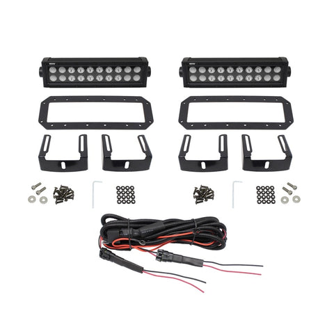 Westin HDX Flush Mount B-FORCE LED Light Kit (Set of 2) w/wiring harness - Black - 57-0035