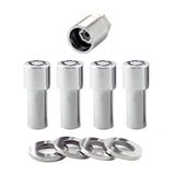 McGard Wheel Lock Nut Set - 4pk. (X-Long Shank) M12X1.5 / 13/16 Hex / 2.165in. Length - Chrome - 23185