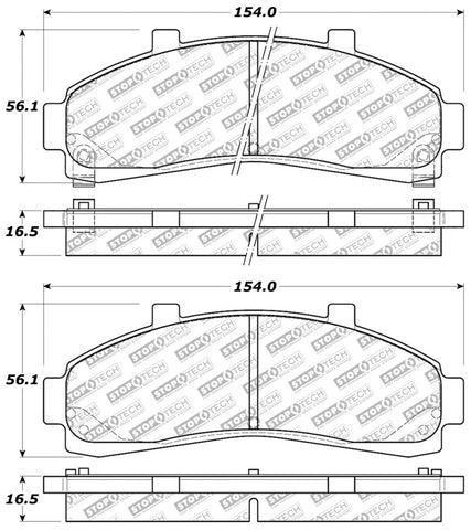 StopTech Street Select Brake Pads - Rear - 305.06520