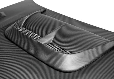 Seibon 04-05 Subaru WRX/STi CW-Style Dry Carbon Fiber Hood - HD0405SBIMP-CW-DRY