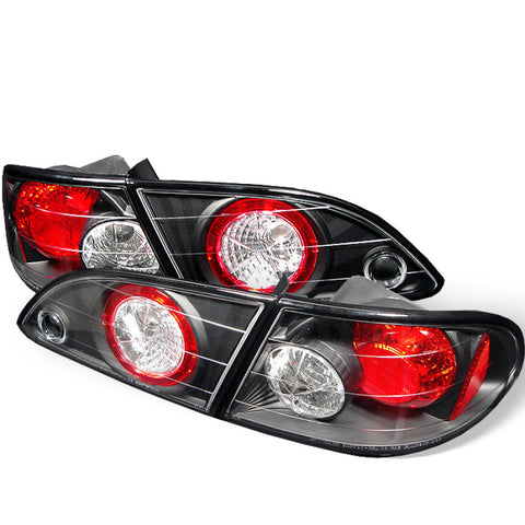 Spyder Toyota Corolla 98-02 Euro Style Tail Lights Black ALT-YD-TC98-BK - 5007476