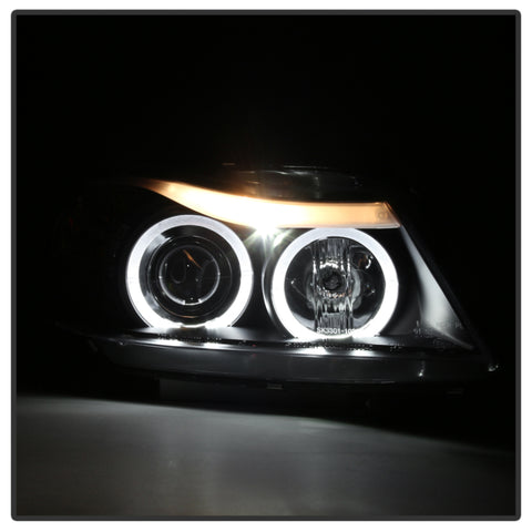 Spyder BMW E90 3-Series 06-08 Projector LED Halo Amber Reflctr Rplc Bulb Blk PRO-YD-BMWE9005-AM-BK - 5009005