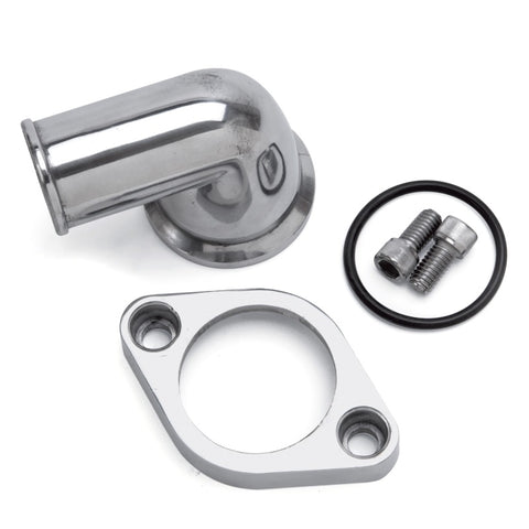 Edelbrock Waterneck Sbc/BBC 90-Degree Two-Piece Cast SwIVel Polished - 4818