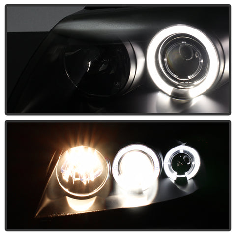 Spyder Ford Mustang 99-04 Projector Headlights LED Halo Blk Smke PRO-YD-FM99-1PC-AM-BSM - 5078469