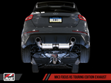 AWE Tuning Ford Focus RS Touring Edition Cat-back Exhaust - Non-Resonated - Diamond Black Tips - 3015-33088