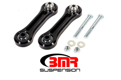 BMR 15-17 S550 Mustang Rear Lower Control Arms Vertical Link w/ Spherical Bearings - Black - TCA045