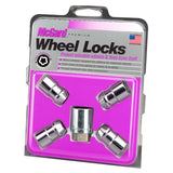 McGard Wheel Lock Nut Set - 4pk. (Cone Seat) 1/2-20 RH-LH / 13/16 Hex / 1.46in. Length - Chrome - 24131