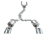 AWE Tuning 19-23 Audi C8 S6/S7 2.9T V6 AWD Touring Edition Exhaust - Chrome Silver Tips - 3015-42103