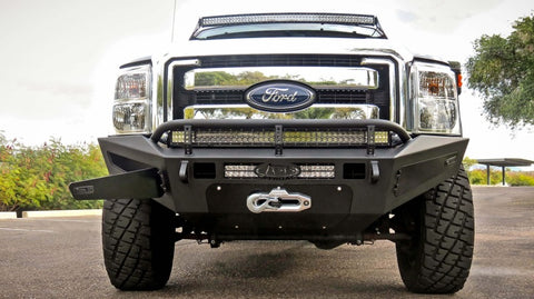 Addictive Desert Designs 11-16 Ford F-250 Super Duty HoneyBadger Front Bumper w/ Storage Box - F067455030103