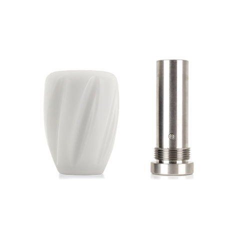 Mishimoto Steel Core Twist Shift Knob White Delrin - MMSK-TWST-WH