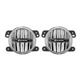 KC HiLiTES 10-18 Jeep JK 4in. Gravity G4 LED Light 10w SAE/ECE Clear Fog Beam (Pair Pack System) - 497