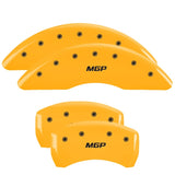 MGP 4 Caliper Covers Engraved Front & Rear MGP Yellow Finish Black Char 2003 Mercedes-Benz E500 - 23105SMGPYL