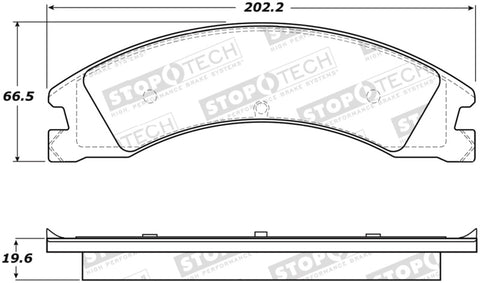 StopTech Street Brake Pads - Front/Rear - 308.13300