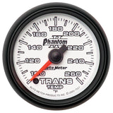 Autometer Phantom II 52mm Full Sweep Electronic 100-260 Deg F Transmission Temperature Gauge - 7557