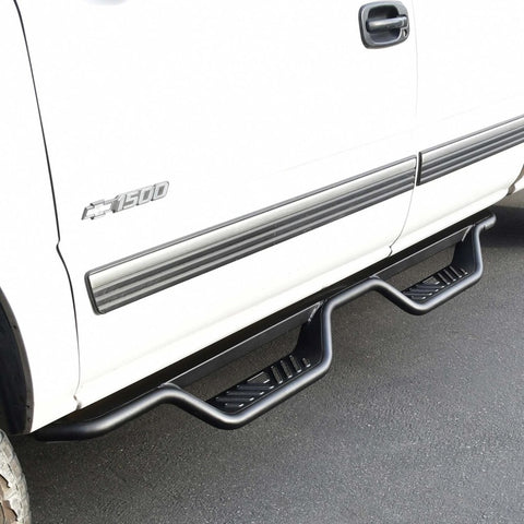 Westin 99-13 Chevrolet Silverado 1500 (Ext. Cab) Outlaw Drop Nerf Step Bars - Textured Black - 20-11685