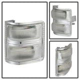 xTune Ford Superduty 08-14 F250-F550 Amber LED Mirror Signal Lens - Clear ACC-LED-FDSD08-MR-C - 9924736