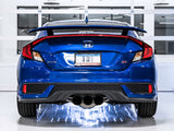 AWE Tuning Honda Civic Si 10th Gen 1.5L Turbo Dual-to-Triple Tip Conversion Kit - Diamond Black Tip - 3810-53020