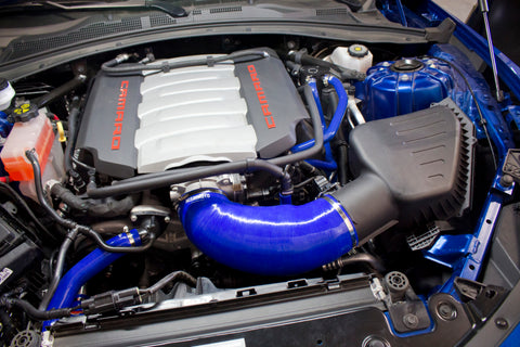 Mishimoto 2016+ Chevrolet Camaro SS Silicone Induction Hose - Blue - MMHOSE-CAM8-16IHBL