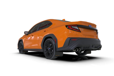 Rally Armor 2022 Subaru WRX Black UR Mud Flap w/ Orange Logo - MF92-UR-BLK/OR