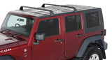 Rhino-Rack 07-22 Jeep Wrangler JK/JL 4 Door Hard Top Vortex SG 2 Bar Roof Rack - Black - SG59